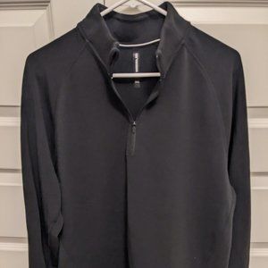 Ten Thousand Merino Quarter Zip Black Large